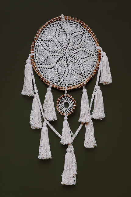 Atrapasueños, decoración arte textil, macrame