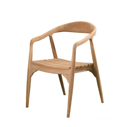 Venta en linea de silla de madera teca, silla artesanal fabricada con madera. Silla ideal para exterior